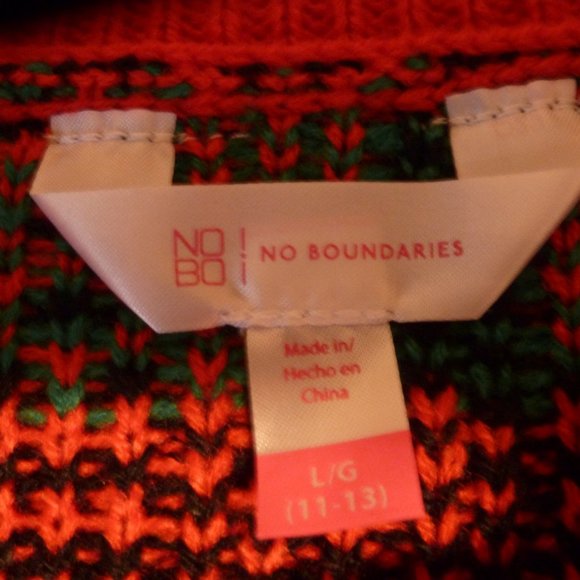 Holiday Special  Santa's Bestie Christmas Sweater Red Green/ NEW  sz L - Picture 6 of 8